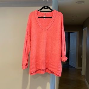 Oversized Pink Free people Sweater